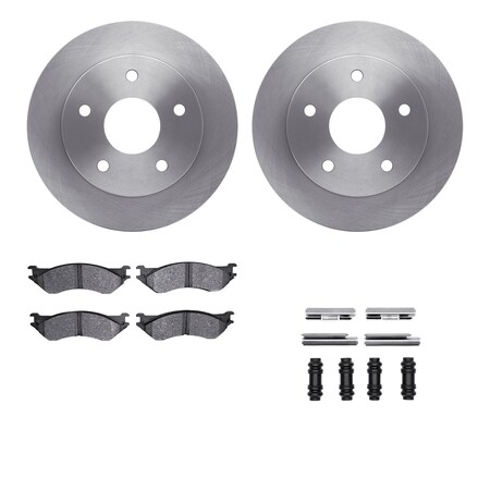 Dynamic Friction Co DFC Brake Rotor- Heavy Duty Brake Pad includes Hardware 6412-40022