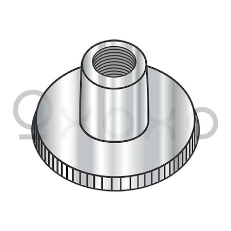 Oxoxo M6-1.0 Metric Din 466 Knurled Thumb Nuts high type AISI 303 Stainless Steel, 250PK 593761