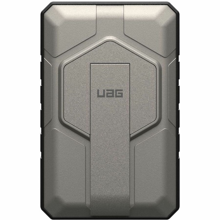 Urban Armor Gear SRGE Rugged 10K Wireless Power Bank With Stand - Black/Titanium 9B4411114036