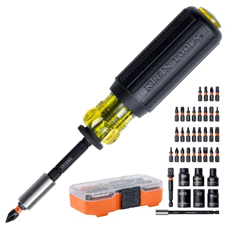 Klein Tools Screwdriver & Bit Set, 7 in L 33805
