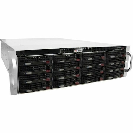Acti 256-Channel RAID Rackmount Standalone NVR with Redundant Power Supply - 256 GB HDD INR-413