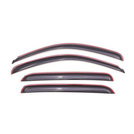 Ventshade Rainguards, Low Profile, In-Channel, Smoke, Acrylic, Set Of 4 194519