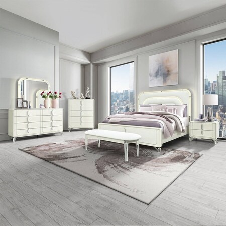 Global Furniture Usa Contemporary Lyra Beige Queen Bed Group LYRA-BEIGE-QBG