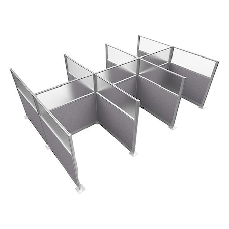 Versare Cubicle Kit, Cloud Gray, 72 in H HPEK-6P4-S-VCLG-FR