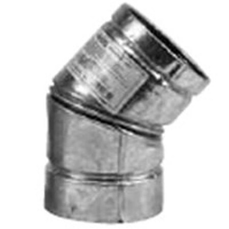 Selkirk Elbow Stovepipe Galvanized 45-deg Malleable, Iron 9271776