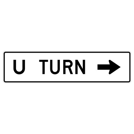 Sign Solutions Usa Traffic Sign, 72 in Width, Aluminum Sign, Horizontal Rectangle DUS10DWT7218R3-25B