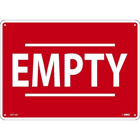 Nmc Red Empty Sign, M971RB M971RB