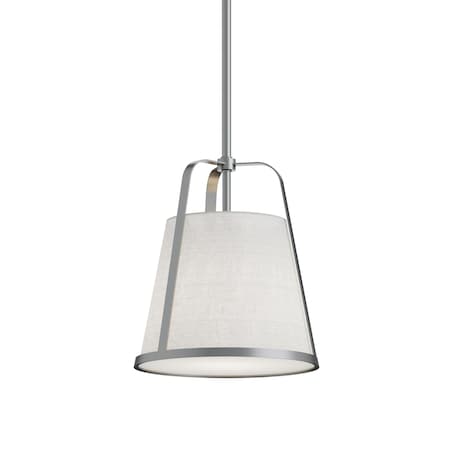 Afx Lizzette 10in Med Base Pendant, Satin Nickel LIZP10MBSN