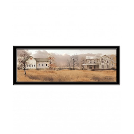 Homeroots Peaceful Homestead 2 Black Framed Print Wall Art 407549