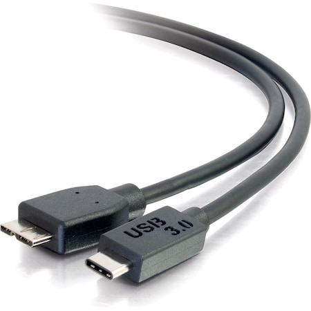 C2G 10ft USB C to USB Micro B Cable - USB C 3.1 to USB Micro B - M/M 28864
