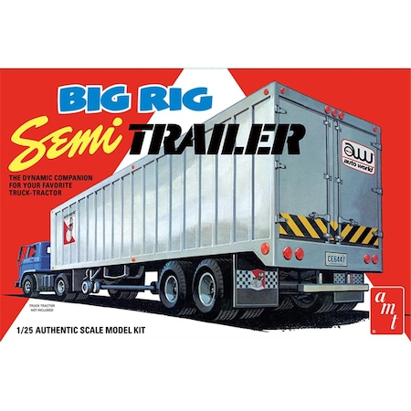 Amt 1164 1 by 25 Scale Big Rig Semi Trailer Plastic Model Kit AMT1164