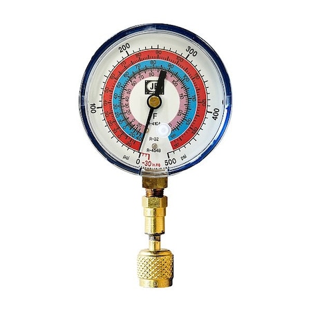 Jb Industries Test Gauge, Blue, Brass, Glow-in-the-Dark QC-G861