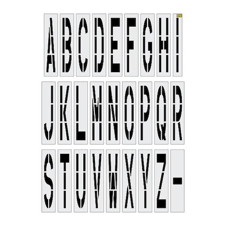 Rae IndividualStencil, LetterSet, LDPE, 26pcs 4426-096