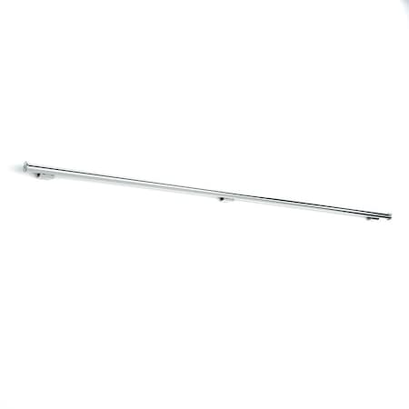 Quiet Glide 6' Polished Chrome Ladder Rail Kit for Removable Ladder System QG.4006-302.04