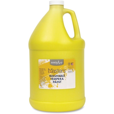 Handy Art Little Masters® Washable Tempera Paint, Yellow, Gallon 214-710