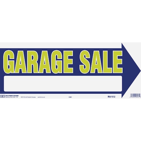 Hy-Ko 9 x 18 Neon Arrow Sign With 2 Poles Garage Sale 22461