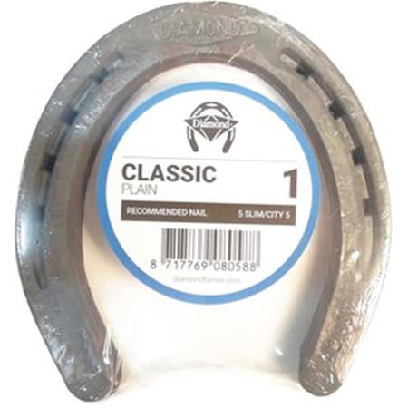 Diamond Farrier Classic Plain Horseshoe Size 1 15 Pair Packs DI601442