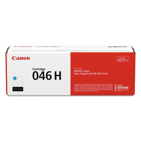 Canon 1253C001 (046) High-Yield Toner, 5000 Page-Yield, Cyan 1253C001