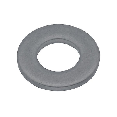 Zoro Select Flat Washer, For Screw Size #8 , PVC Not Applicable Finish, 25 PK WASB#8NPVC