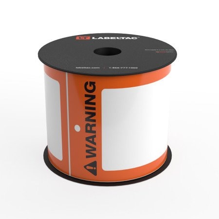 Labeltac Warning Tag, Safety Orange, Printable Tag Roll LT35TAG-SO