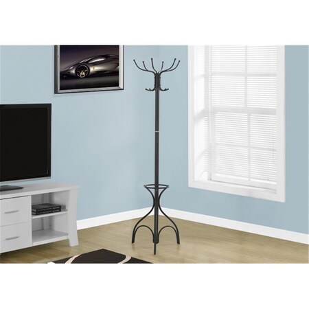 Blueprints 70 in. H, Coat Rack With An Umbrella Holder - Black BL2618113