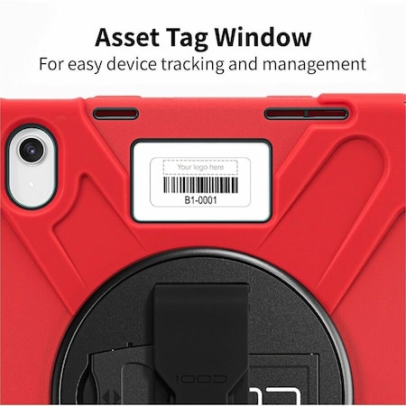 Codi Rugged iPad 11in (A16) / iPad 10.9in (10th Generation) Case w/ Integrated Screen Protector - Red C30705069ISRD