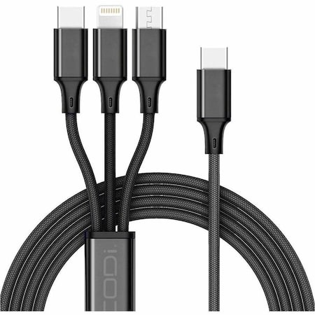 Codi 4ft 3-in-1 Multi-Charging Cable (USB-C Connection) CB1068-1