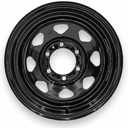Steel Master 15X6 6 On 5.5 Black Boxed Wheels 600750BLK
