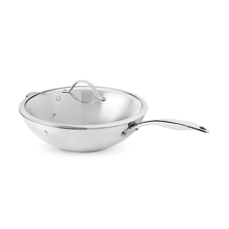 Henckels Aragon 12.5-inch Stainless Steel Wok with Lid 1022149