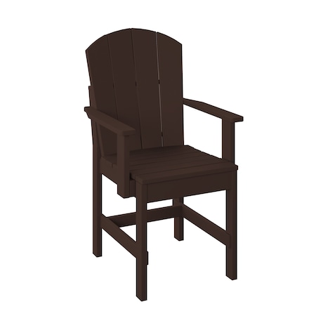 Polybird FANBACK DINING CHAIR.         TUDOR BROWN POLYBIRD P8-R
