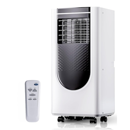 Edendirect 6900 BTU DOE Portable Air Conditioner Cools 250 Sq Ft with Remote Dehumidifier in White ZR-YDKT--B--01