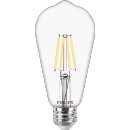 Signify Vintage 40W Equivalent Soft White ST19 Medium LED Decorative Light Bulb, 4PK 573989