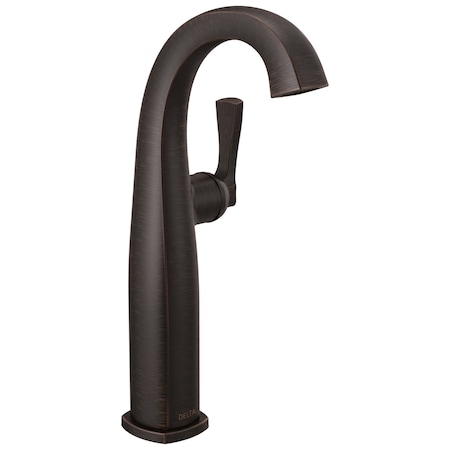 Delta Stryke Single Handle Vessel Bathroom Faucet, 6.44 in, Venetian Bronze 777-RB-DST