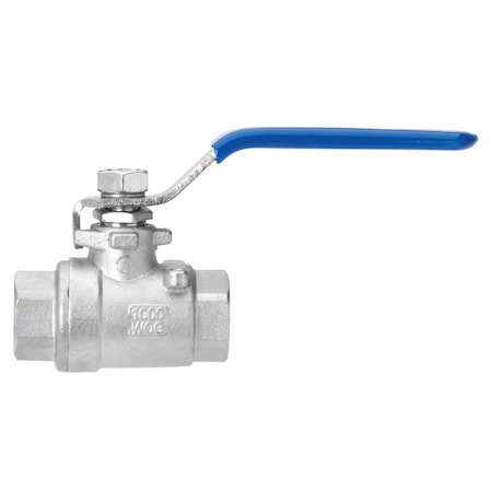 Homewerks Worldwide 1 in. Stainless Steel FIP Ball Valve Full Port Lever BV-SS-1
