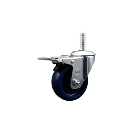 Service Caster 35 Inch Solid Polyurethane Wheel Swivel 58 Inch Threaded Stem Caster Total Lock Brake SCC SCC-TSTTL20S3514-SPUS-58212