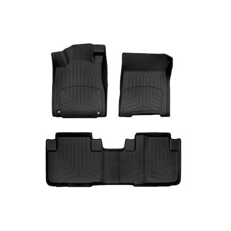 Weathertech Black, Front and Rear FloorLiner HP 447371IM-444022IM