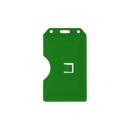 Brady BADGE HOLDER, GREEN, 2-SIDED VERT MULTI CARD HOLDER, SIDE LOAD 1840-3084