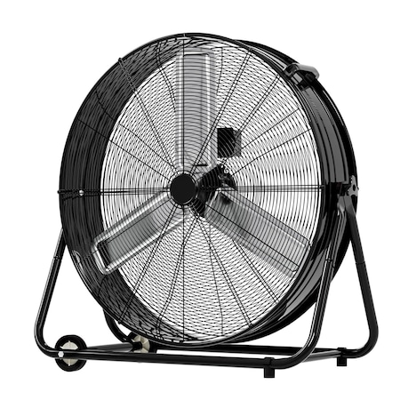 Edendirect 30 in. 3 Fan Speeds Floor Fan in Black with Adjustable Tilt ZRFQT-76A-BK
