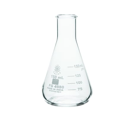 United Scientific Erlenmeyer Flask, Narrow Mouth, Bor, PK 6 FG4980-150