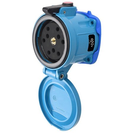 Meltric Pin & Sleeve Receptacle, 50 A, 600V AC/130V DC, 6 Pole, Screw Terminals Wire Connection Type Gray 39-34961-843-NC