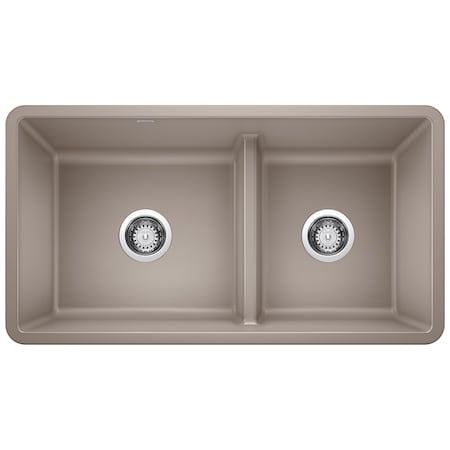 Blanco Precis Reversible 1-3/4 w/Low Divide, Truffle 442522