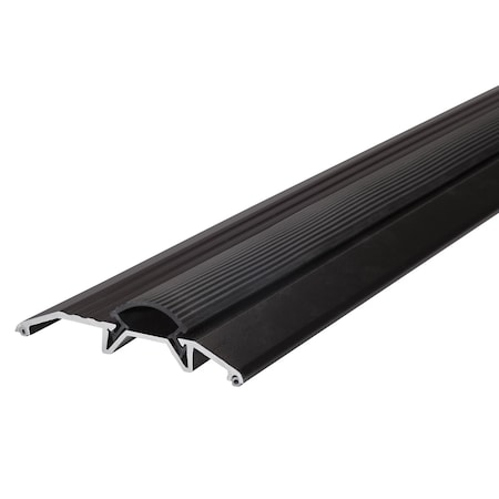 M-D Building Products 3-3/4 in. x 3/4 in. x 36 in. Brown Aluminum and Vinyl Heavy-Duty Low-Profile Threshold 10116