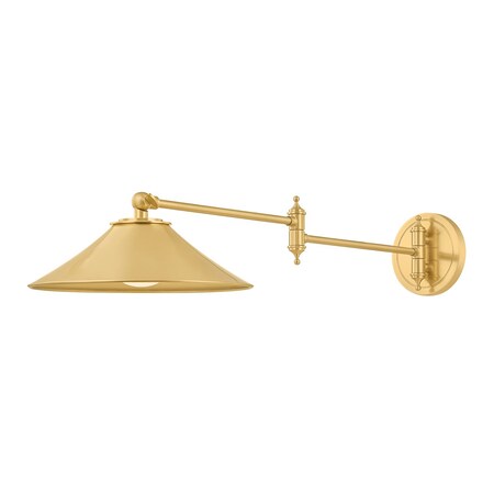 Hudson Valley Lighting Lithgow 1 Light Wall Sconce in Aged Brass Finish 5621-AGB