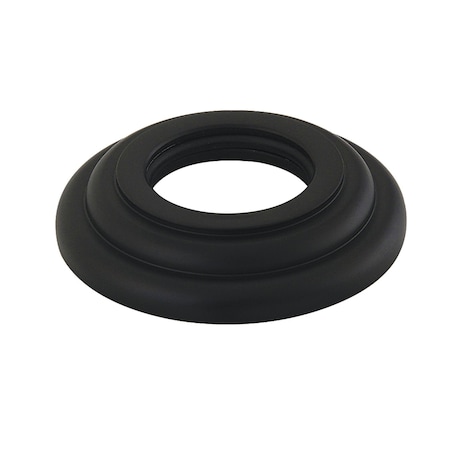 Kingston Brass Round Shower Arm Flange, Matte Black K158F0
