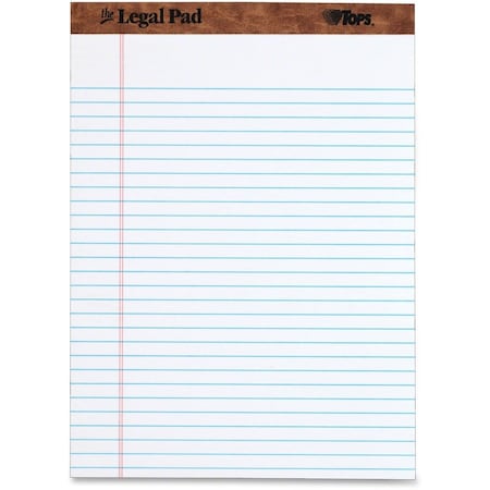 Tops The Legal Pad, Letter, Letter, 8 1/2in x 11in Sheet Size, White Paper 75330