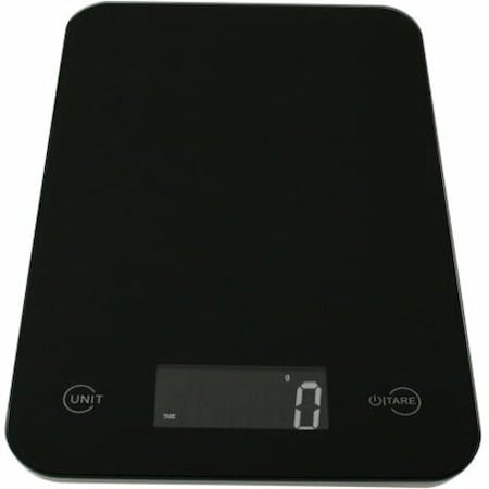 American Weigh Scales ONYX-5KG-BLK Kitchen Scale with Large Glass ONYX-5KG-BLK
