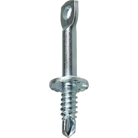 Dottie Flat Hangar Screw, 1/4 in Thread to 2 in, Carbon Steel, Zinc Plated Finish, 100 PK 631TK