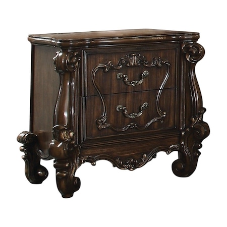 Homeroots 31" Brown Two Drawers Nightstand 374215