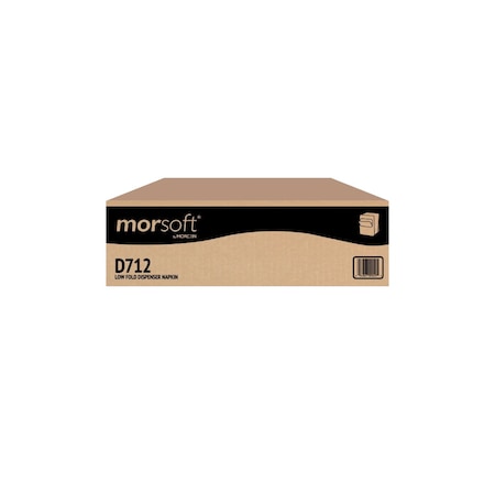 Morcon Low Fold Napkin White, 6inx12in, PK8000 D712