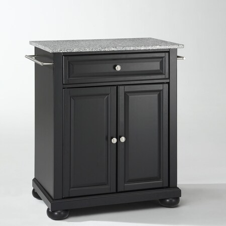 Crosley Alexandria Granite Top Portable Kitchen Island/Cart KF30023ABK